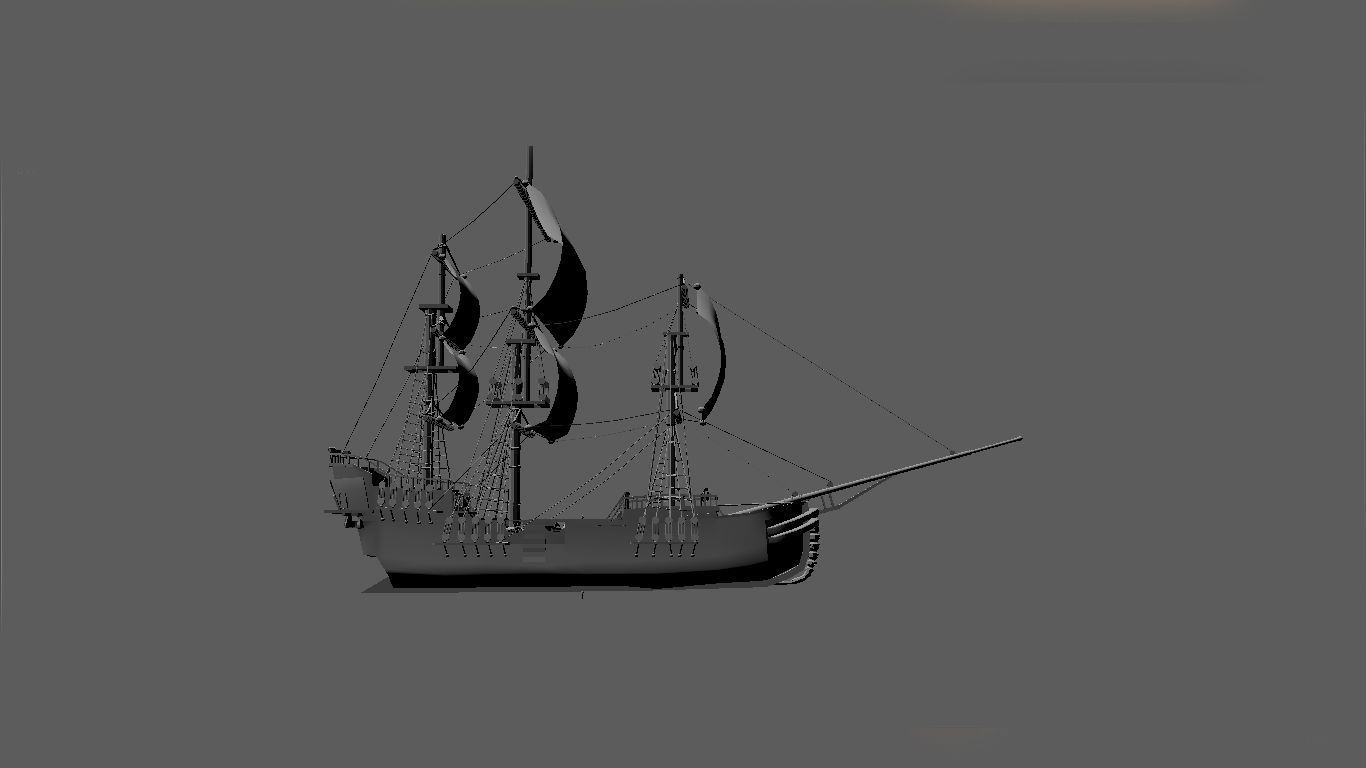 Pirate Ship phase-2 Free 3D model_1