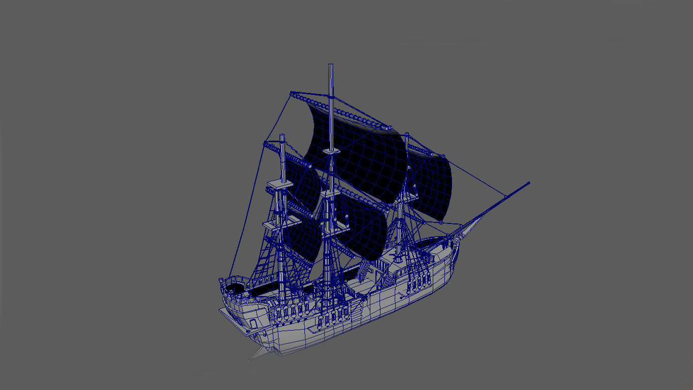 Pirate Ship phase-2 Free 3D model_5