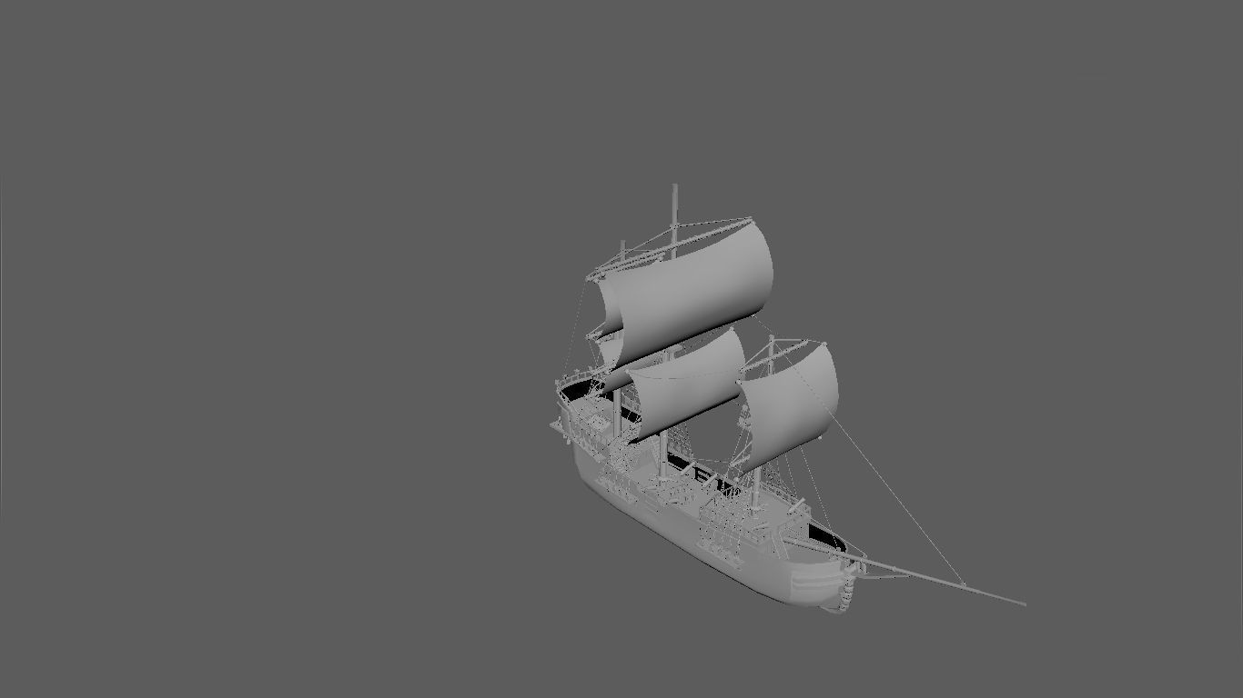 Pirate Ship phase-2 Free 3D model_3