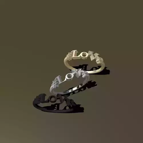 Hashtag ring 3D print model