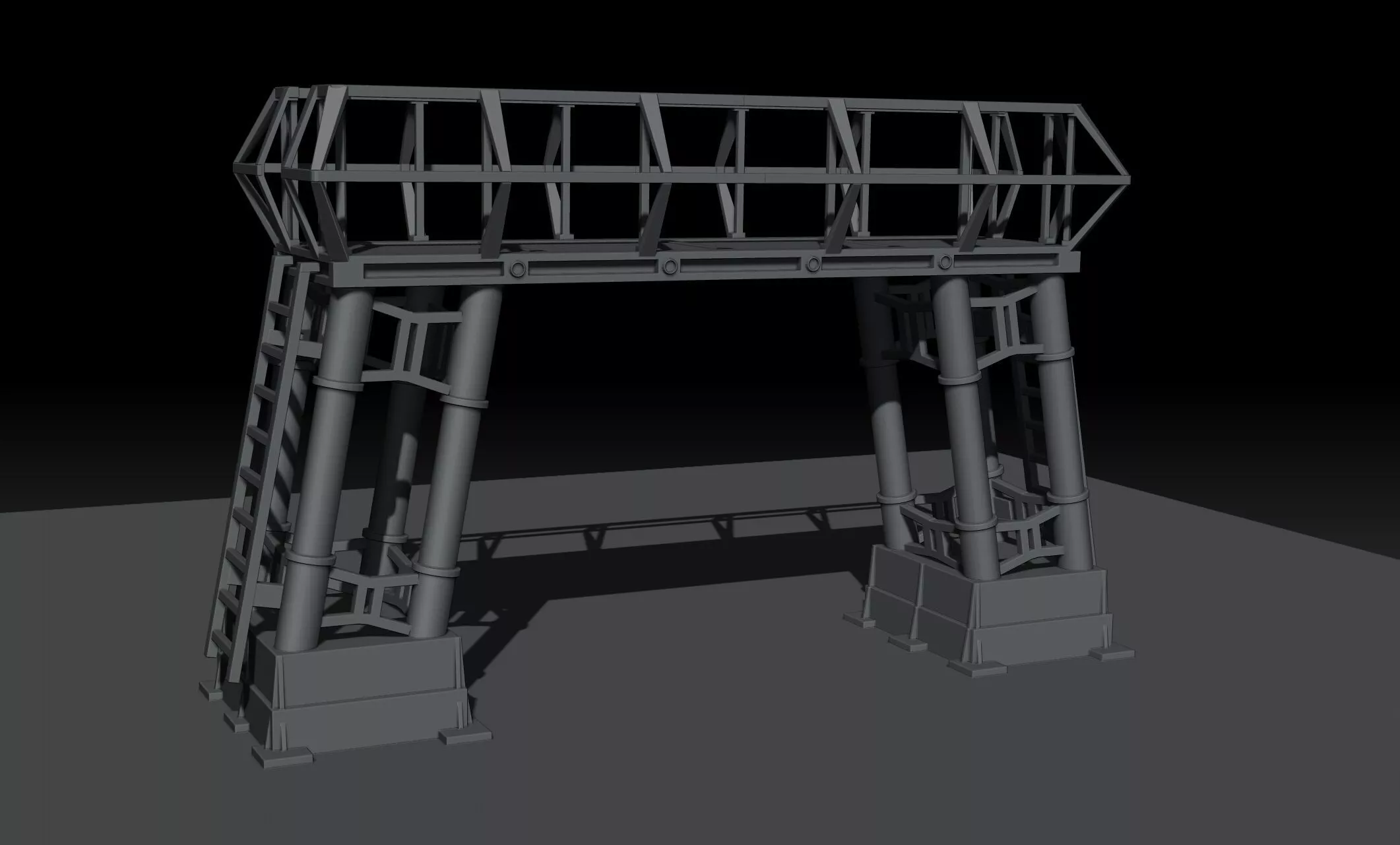 Ice Base hander gantry model 3D print model