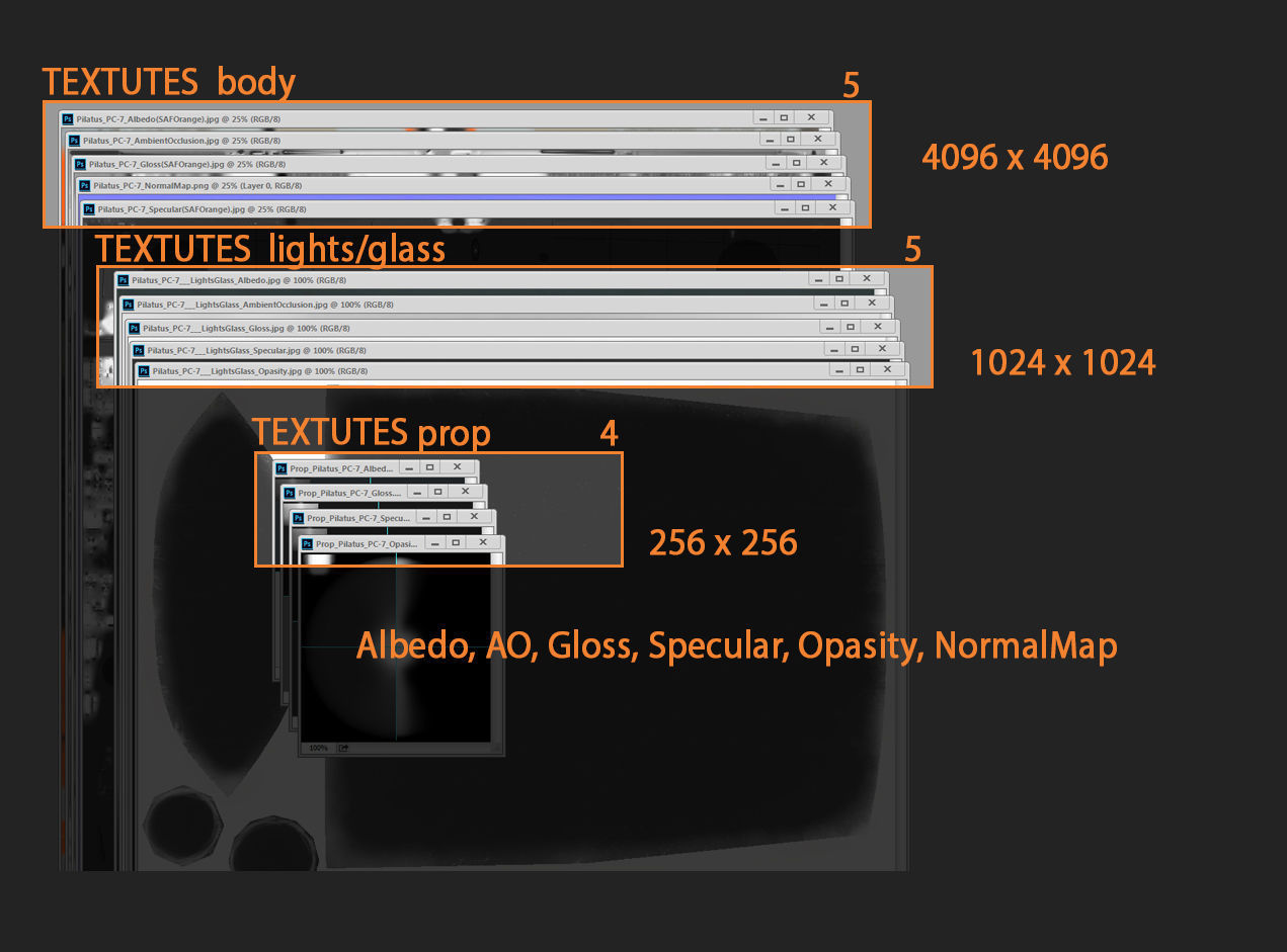 Pilatus PC-7 Mk-I FactoryRedWhite livery Low-poly 3D model_16