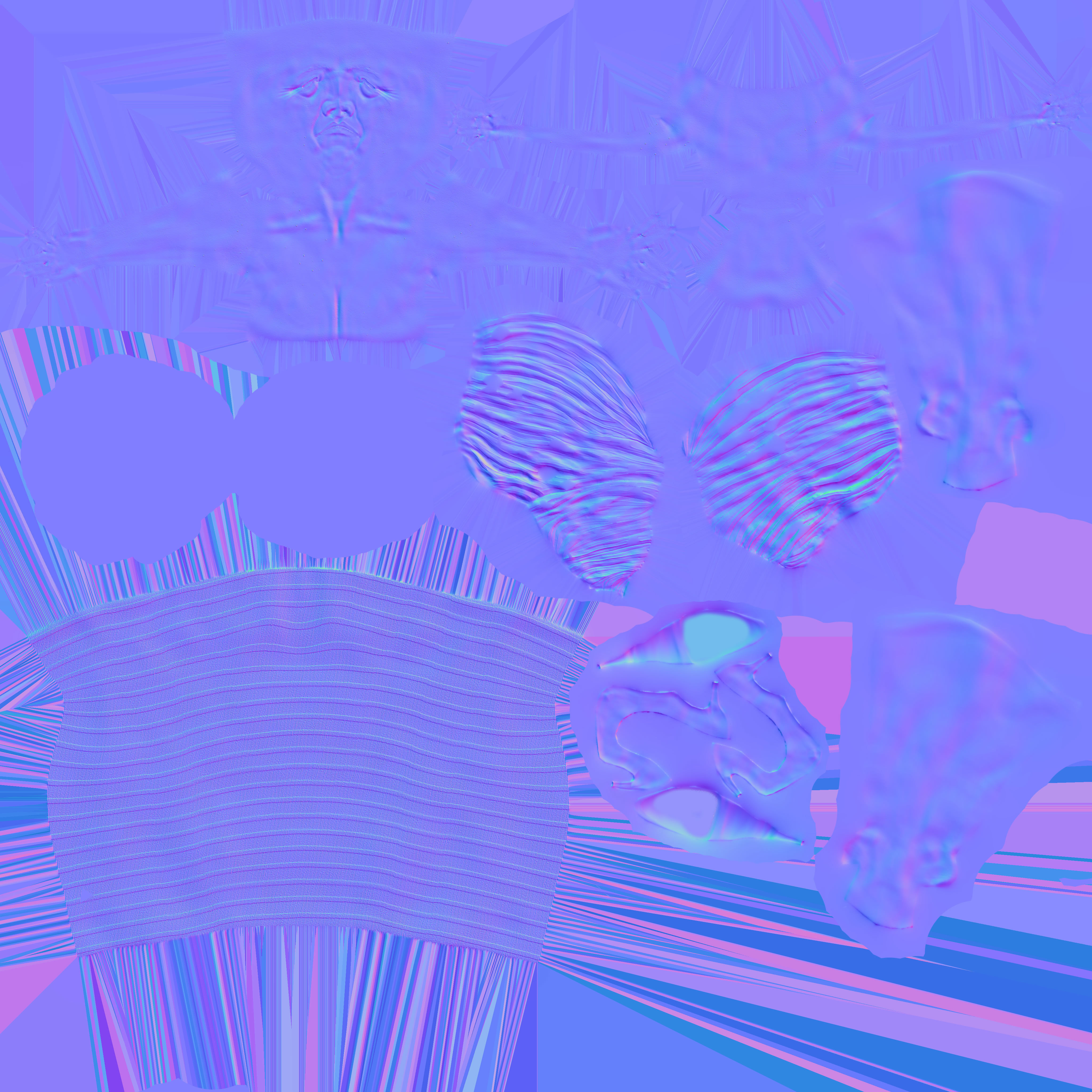 Theresa May 3D caricature low poly game ready rigged Low-poly 3D model_16