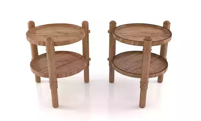 Wooden side table