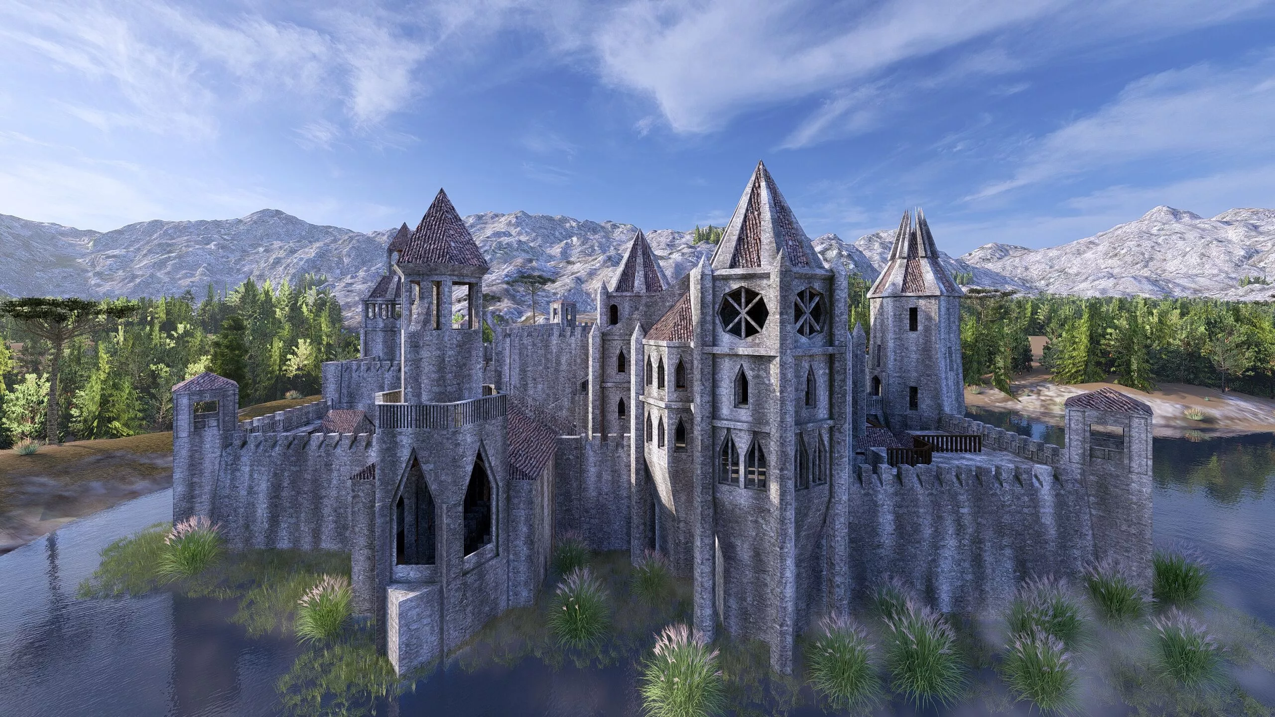 Castle Historical temple-Castel place of worship 3D model