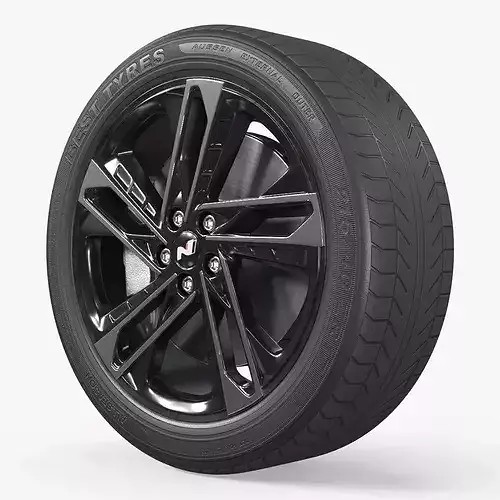 Hyundai Sonata Sport Wheel Rim 3D model