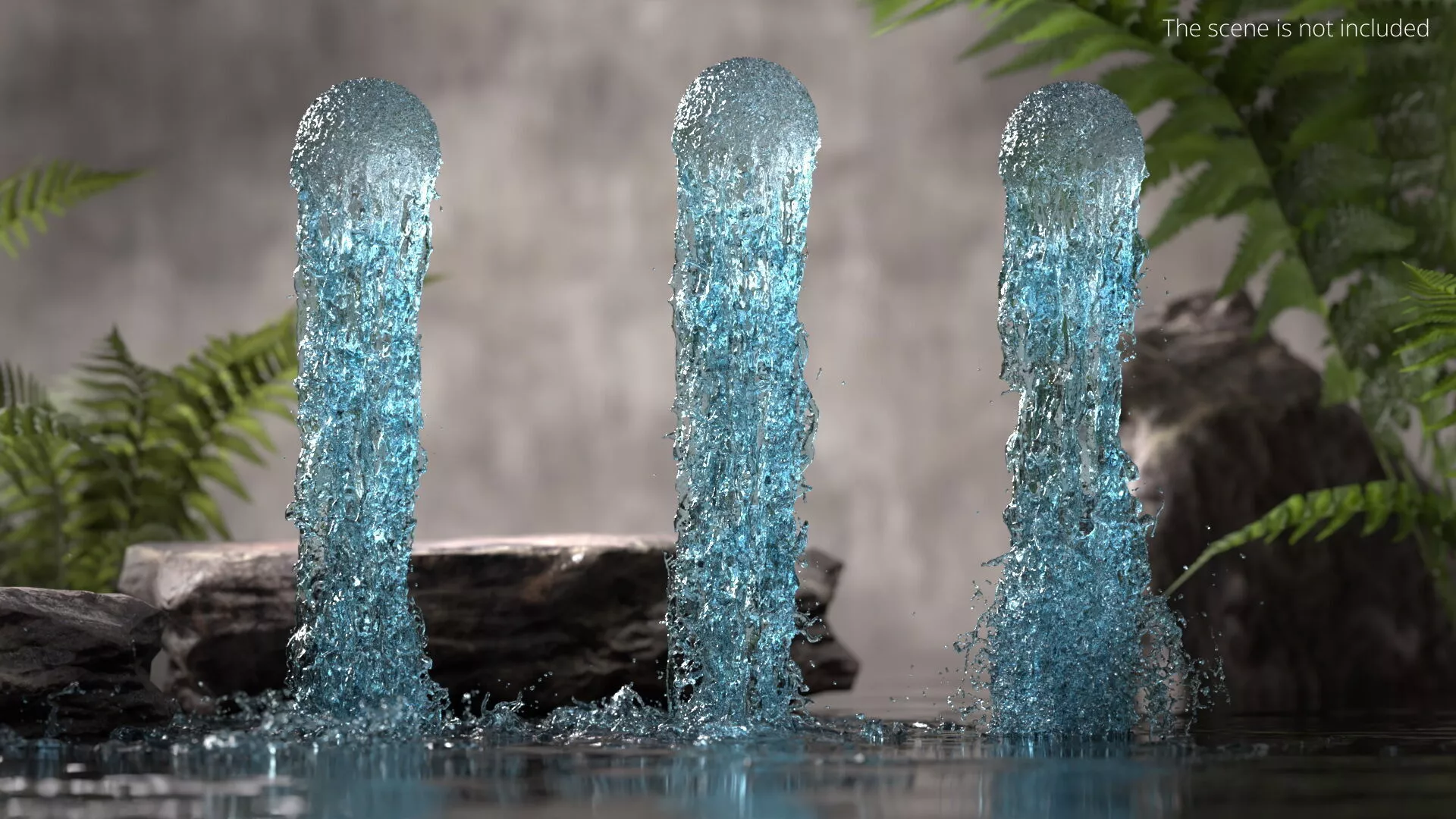 Liquid Burst Set For Blender 3D model