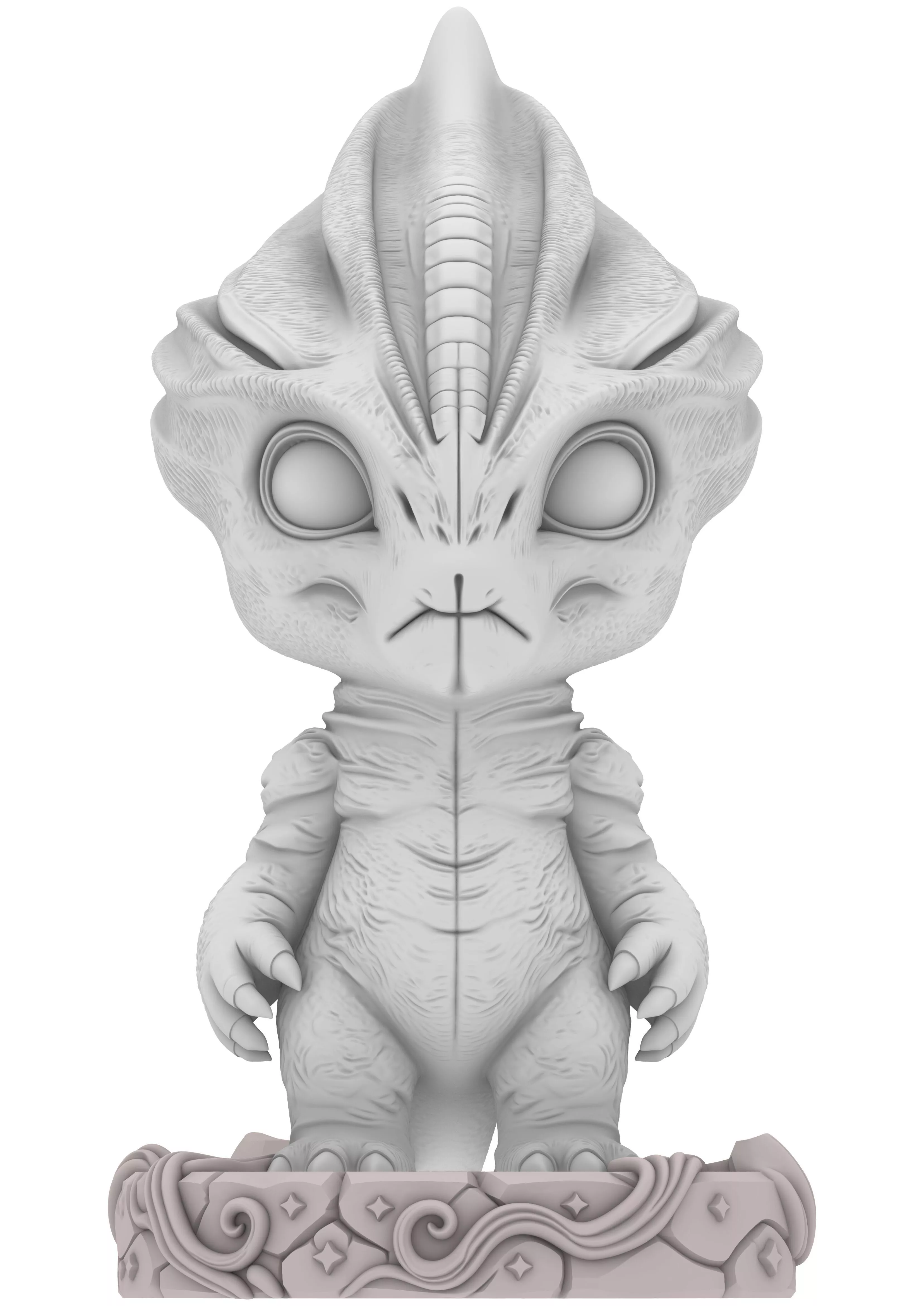 Alien Chibi Boy Junge 3D print model