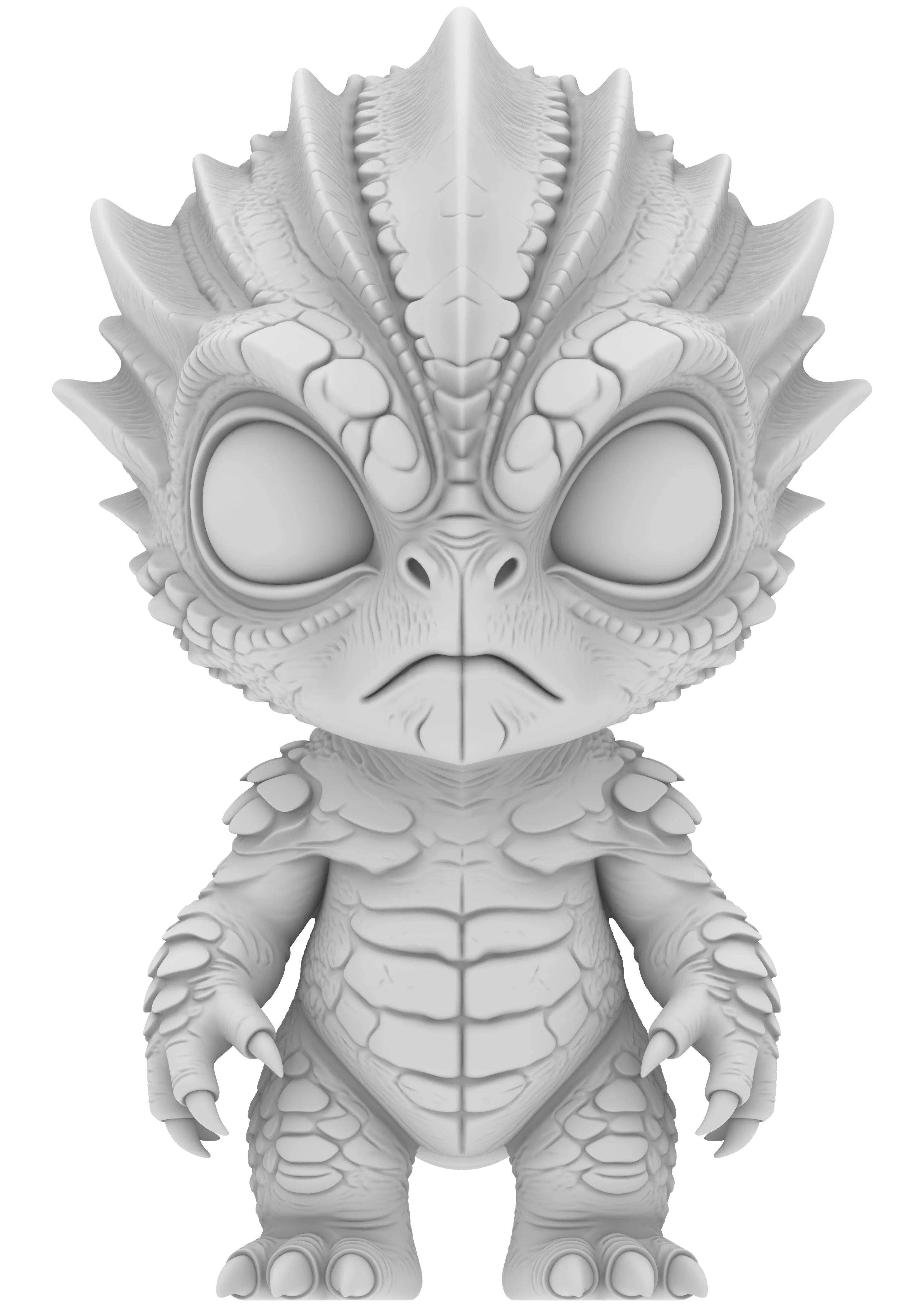 Alien Chibi Boy Junge 3D print model