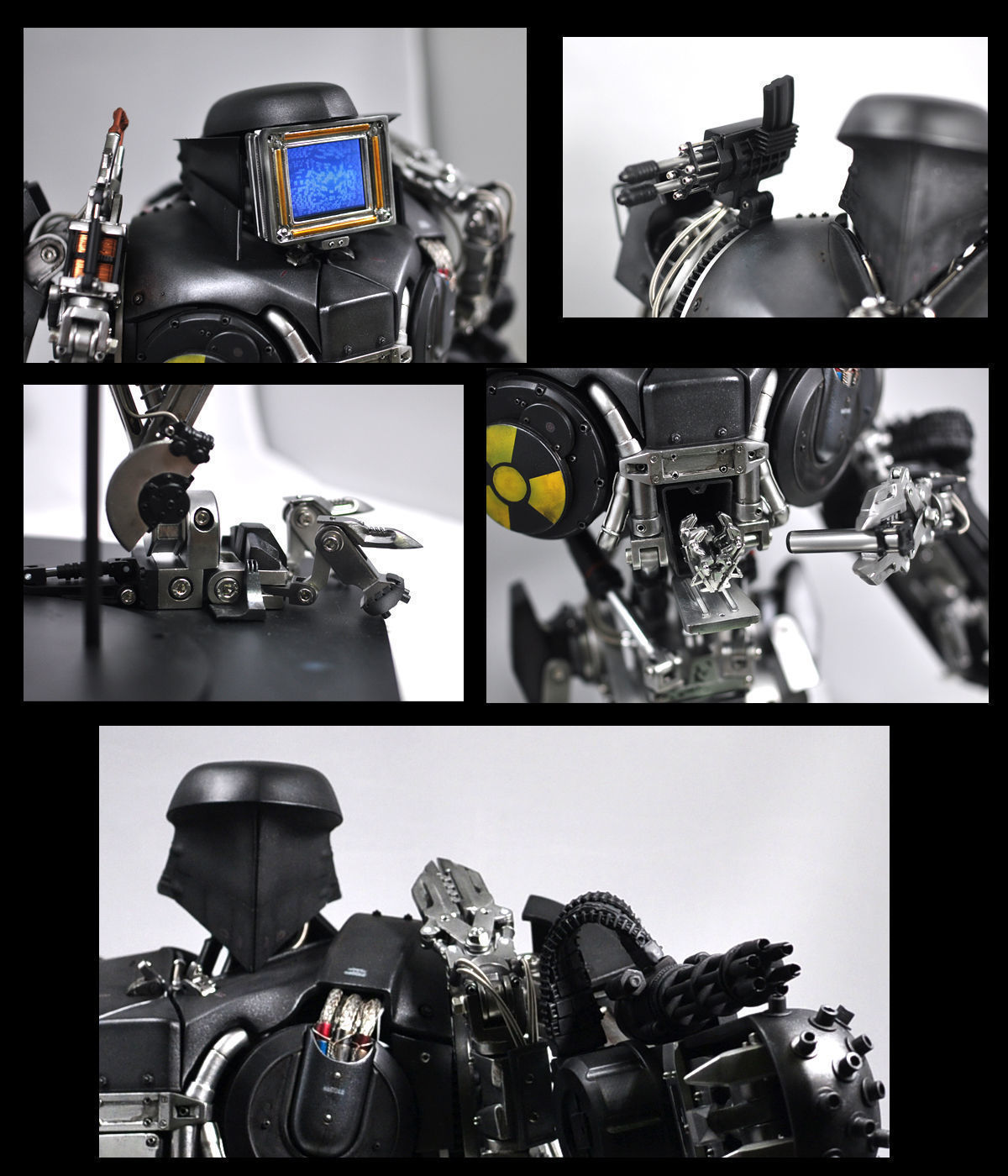Old version Robocop2 movie Cain action figure 3d printable model 3D print model_17