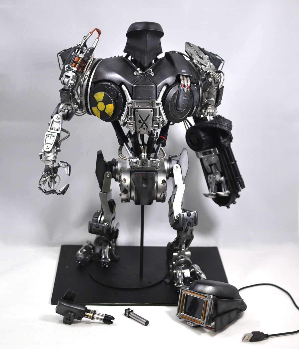 Old version Robocop2 movie Cain action figure 3d printable model 3D print model_18
