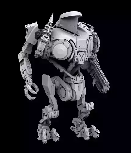 Robocop2 movie Cain action figure 3d printable model 3D print model