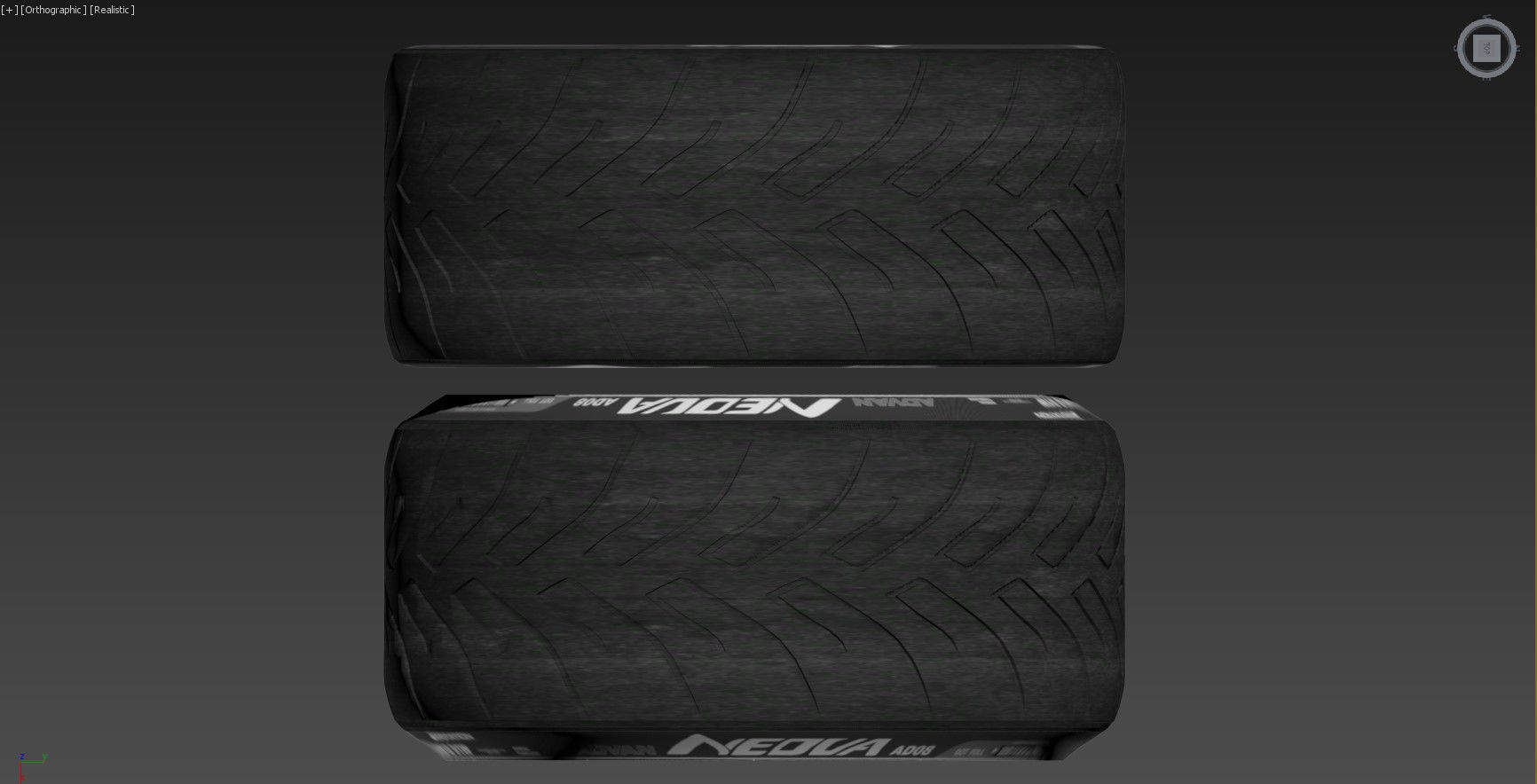 Yokohama Advan A048 and Stretch Low-poly 3D model_17