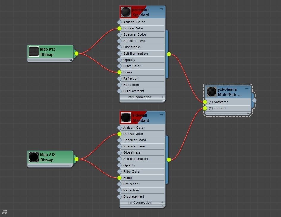 Yokohama Advan A048 and Stretch Low-poly 3D model_20