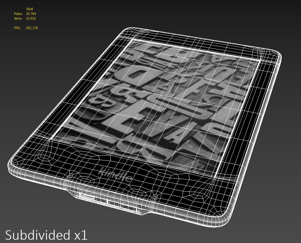 Amazon Kindle Paperwhite Ebook Reader 3D model_9