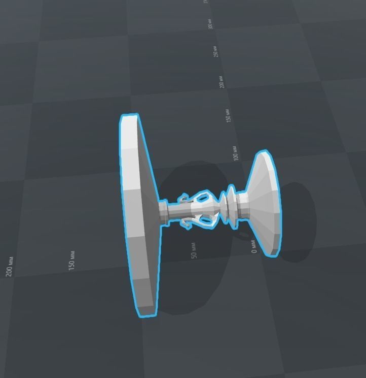 Birdbath Low-poly 3D model_7