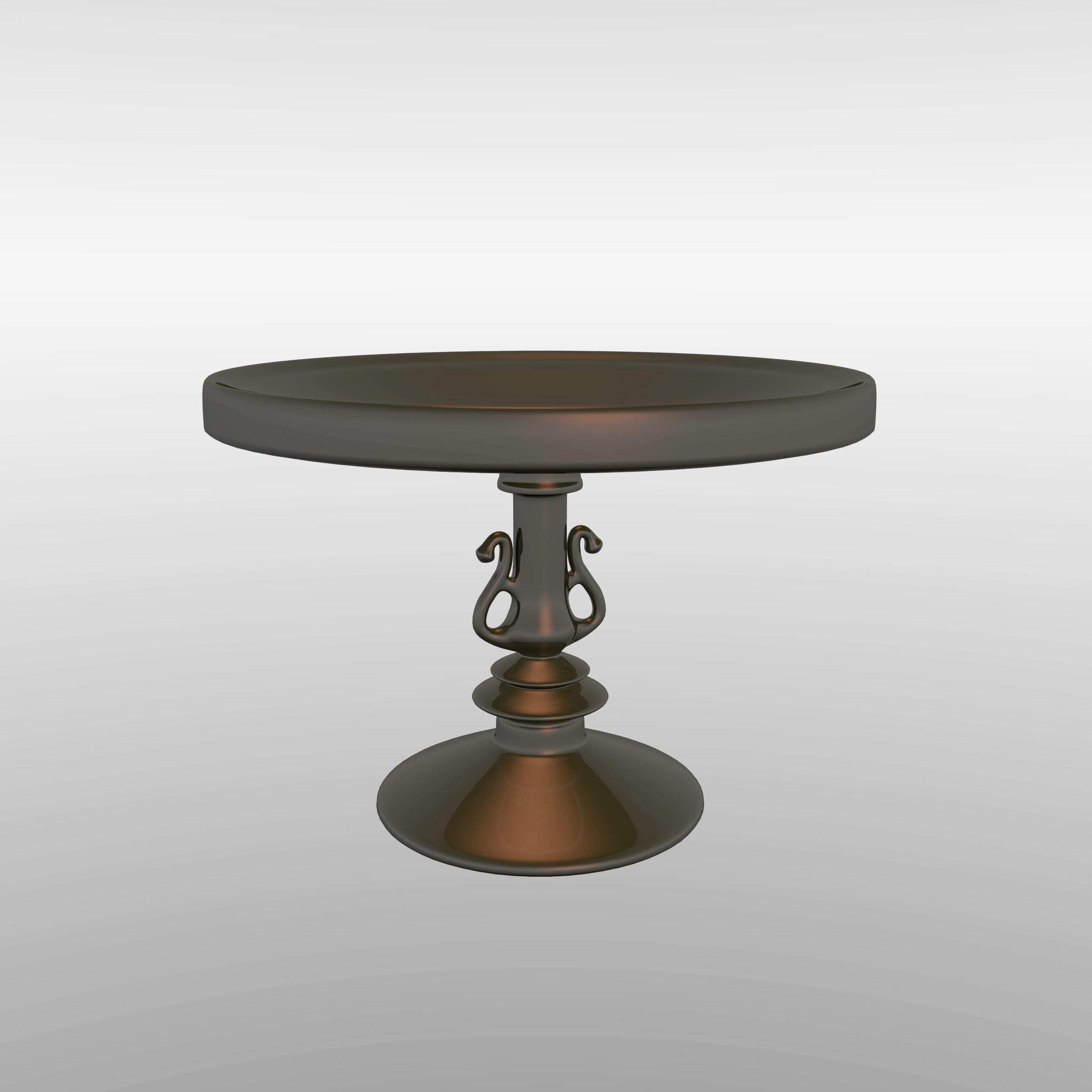 Birdbath Low-poly 3D model_1