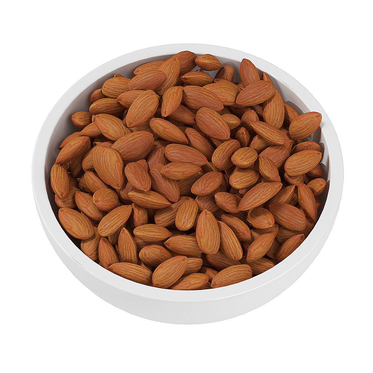 Bowl of Almonds 3D model_4