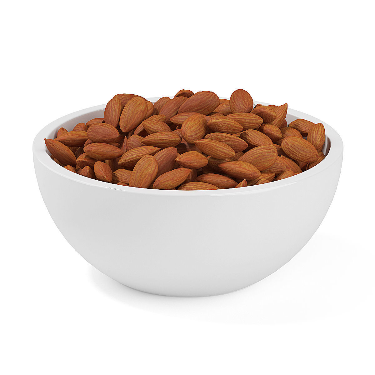 Bowl of Almonds 3D model_2