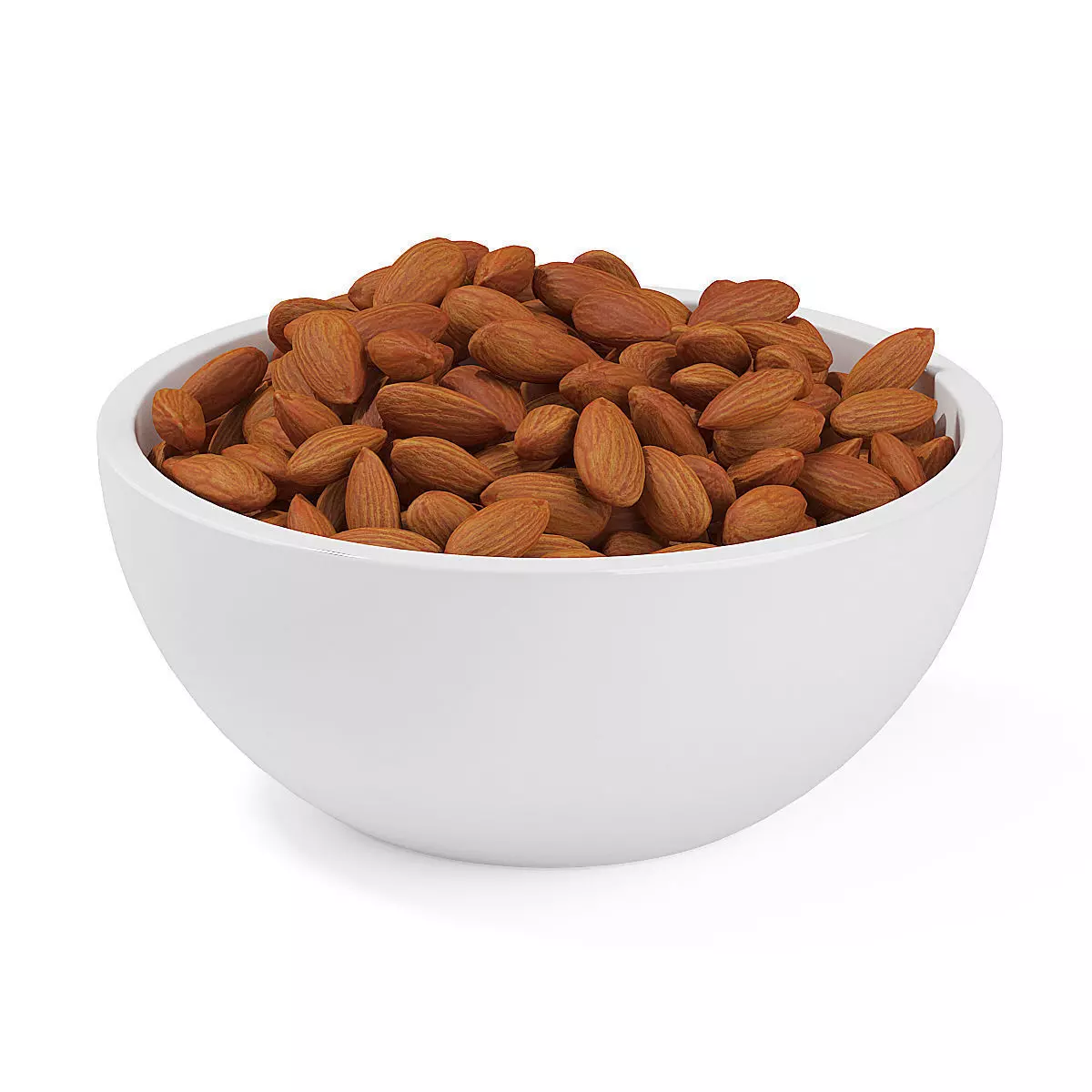 Bowl of Almonds 3D model_0