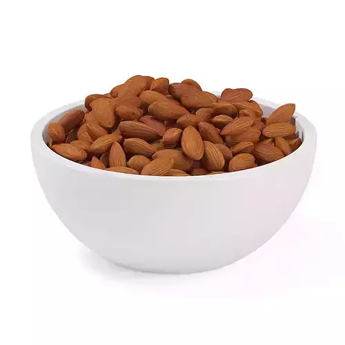 Bowl of Almonds 3D model