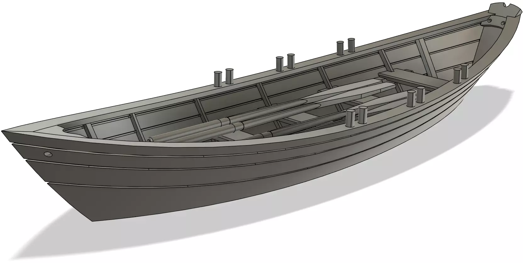 Grand Banks Dory Static Model 1-24 Scale 3D print model