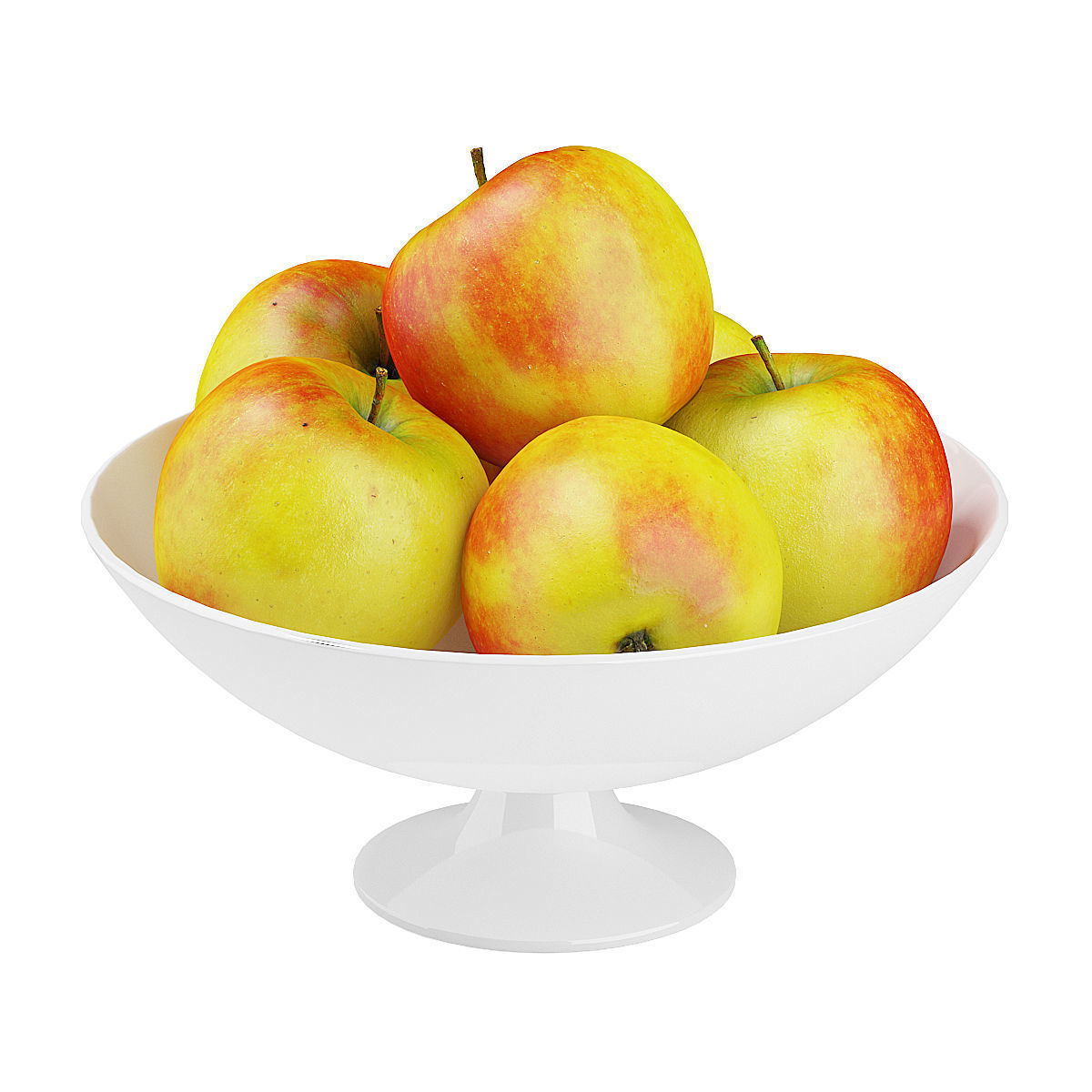Bowl of Apples 3D model_2