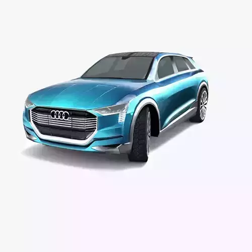 Audi e-tron quattro Concept 2015 Low-poly 3D model
