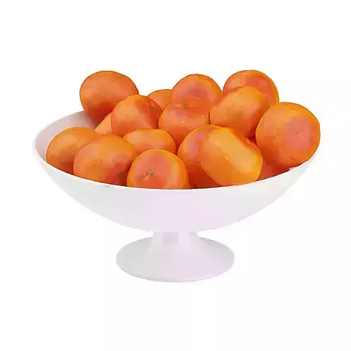 Bowl of Tangerines 3D model