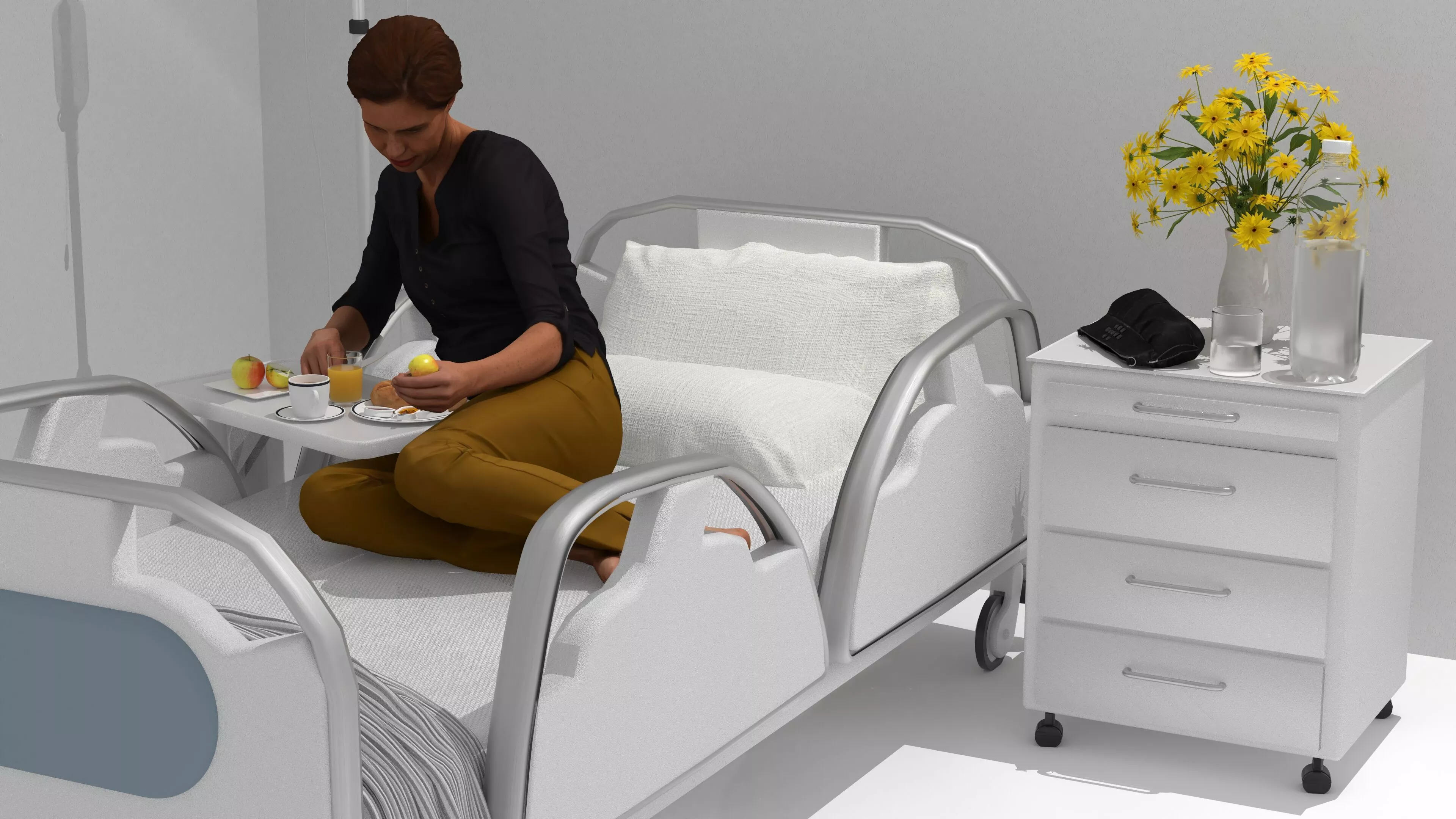 Hospital Room Interior 3D model