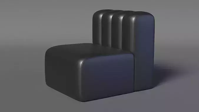 Leather Couch 3D model