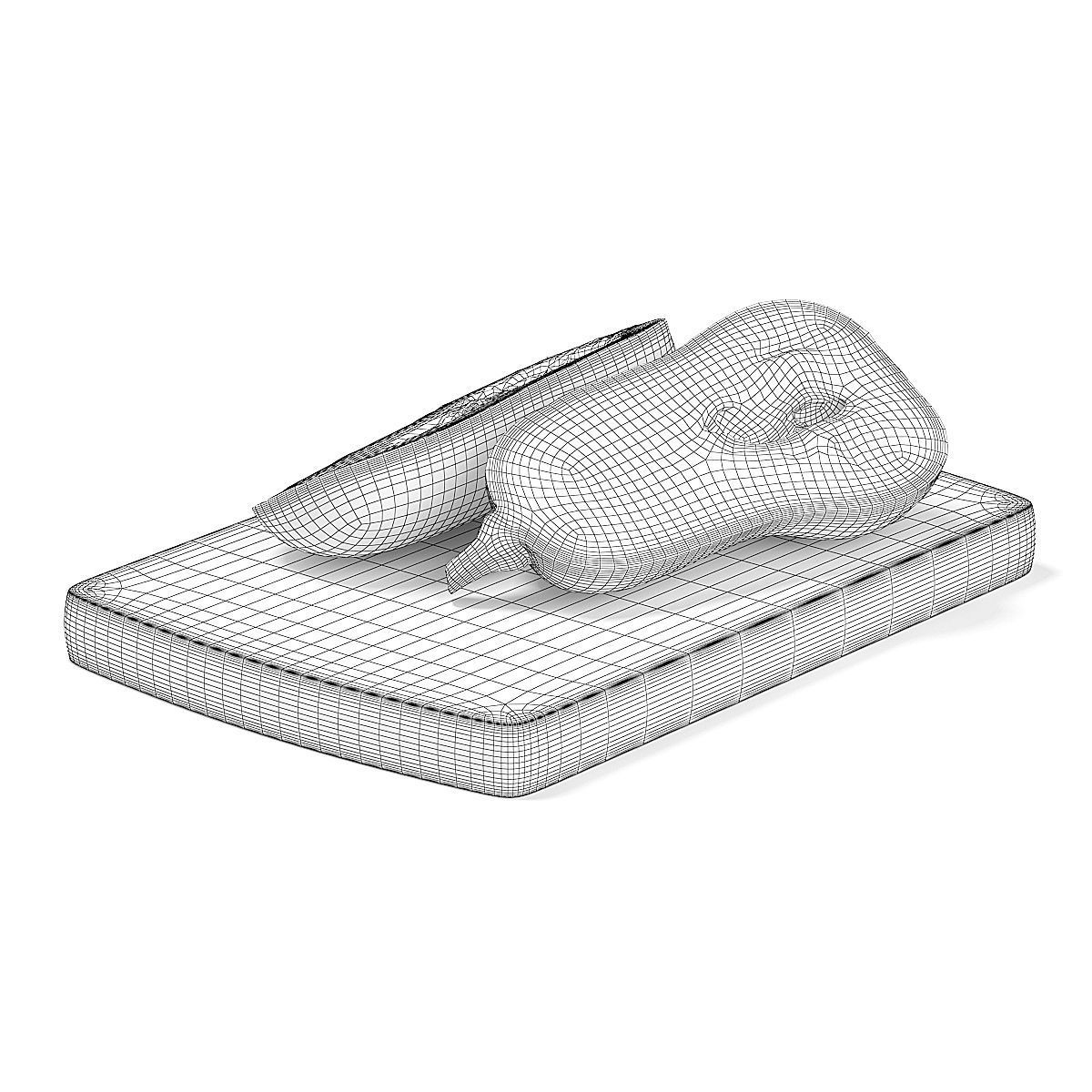 Sliced Oblong Pumpkin 3D model_3