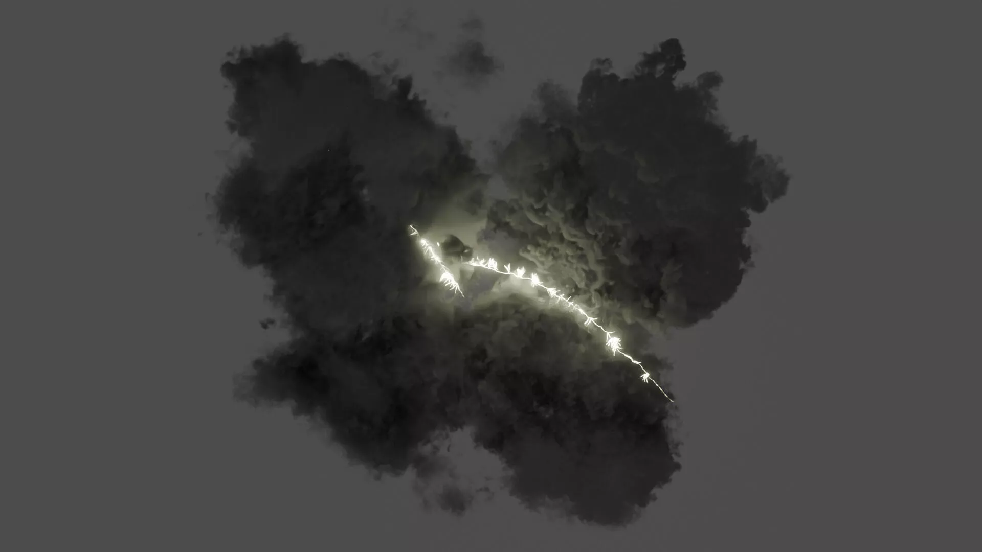 Thunderbolt Energy Discharge Animated For Blender 3D model