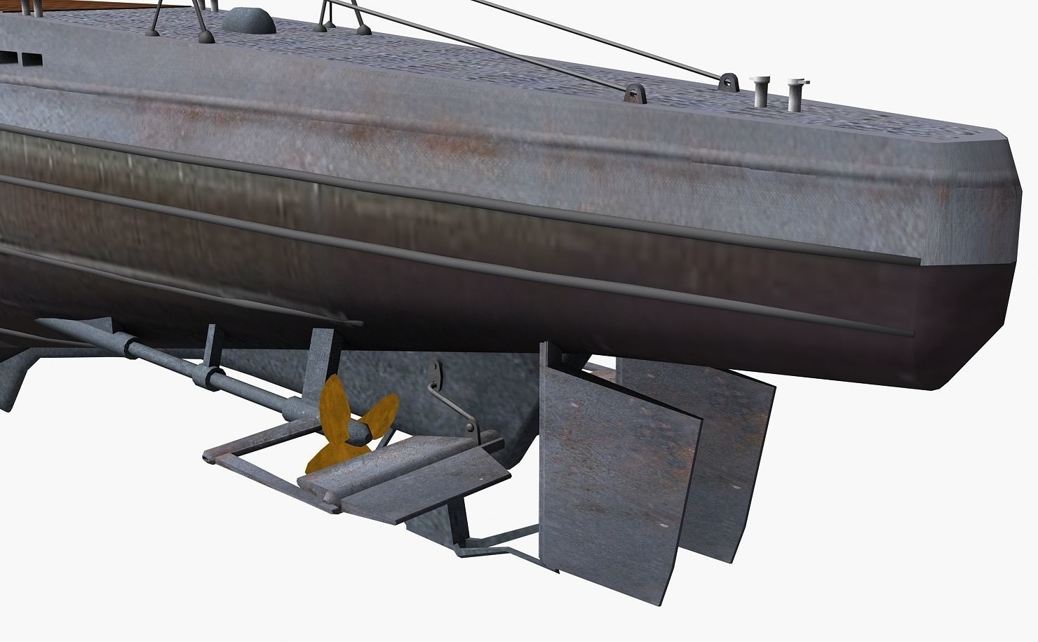 German U-BOAT Type VII 3D model_5