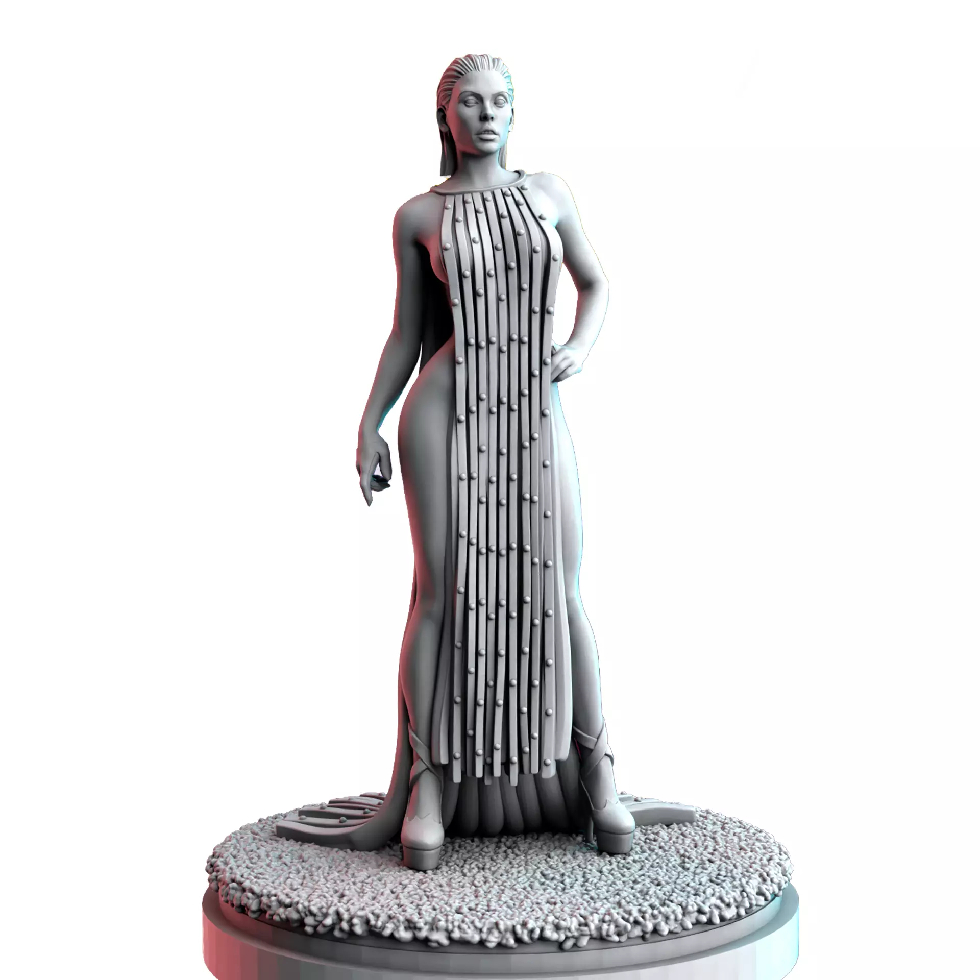 Emma Frost Hellfire Gala Outfit 3D Print STL Miniature RPG 3D print model