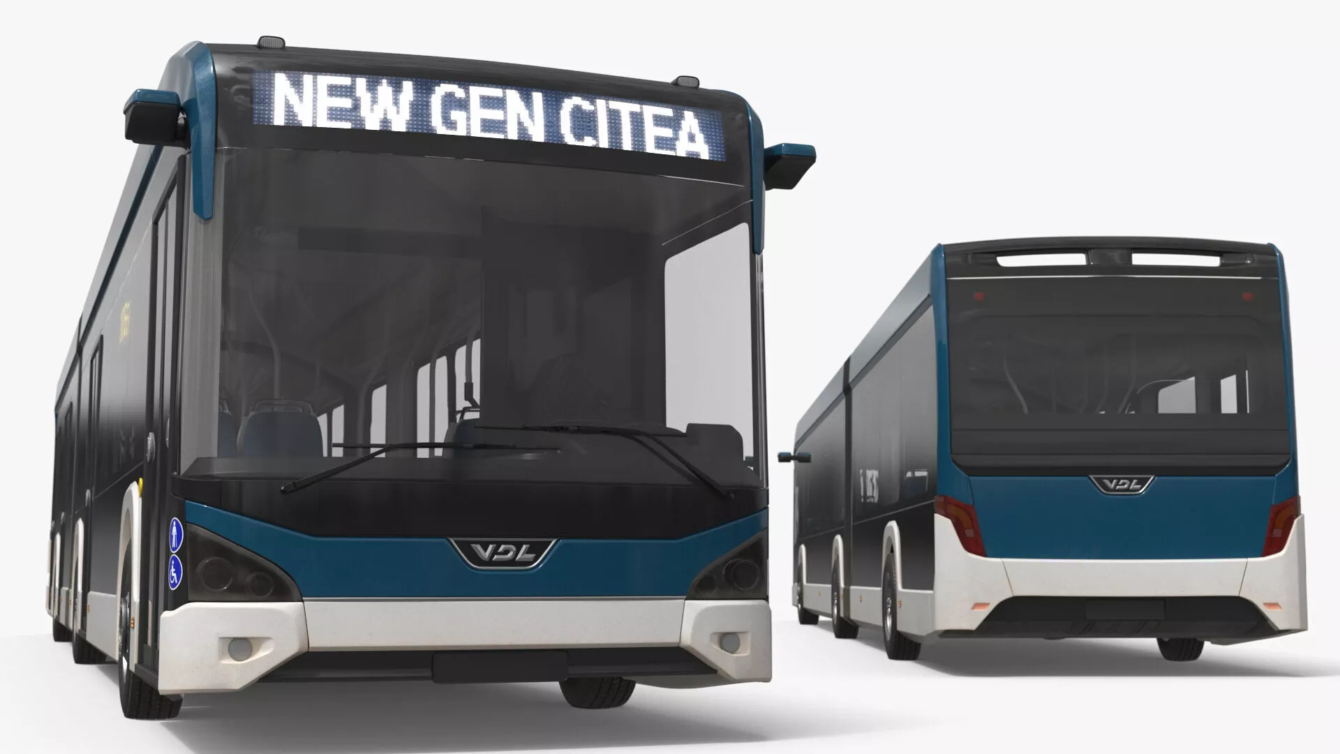 VDL Citea New Generation Articulated Bus Rigged for Cinema 4D 3D model