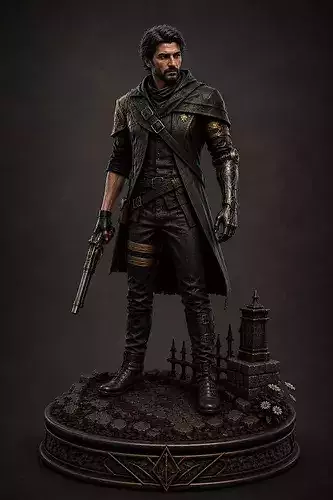 Gustave Expedition 33 100mm STL Printable Statue Figure