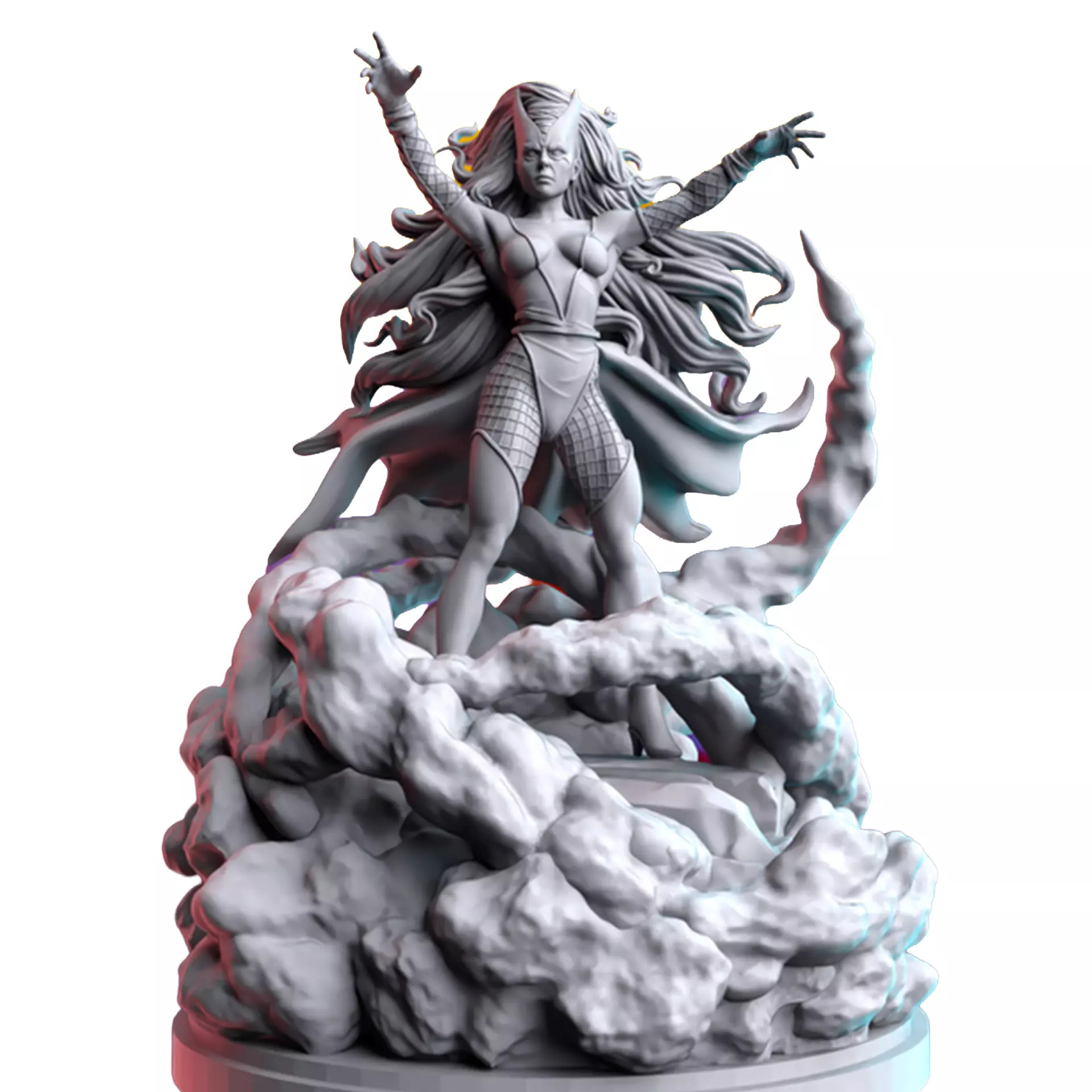 Demon Mother 3D Print STL Miniature RPG 3D print model