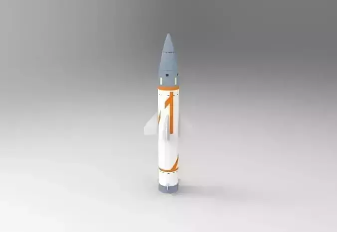 Missile orange and rocket