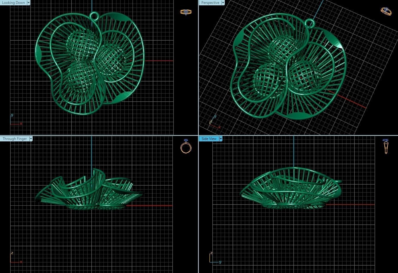 Pendant ultra vision  HSFZ-X 057-P 3D print model_1