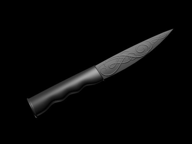 Knife viking Free 3D model_1