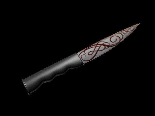 Knife viking Free 3D model_3