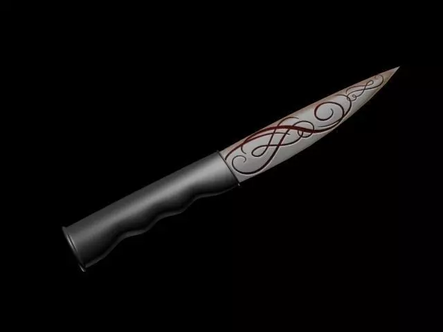 Knife viking Free 3D model_0