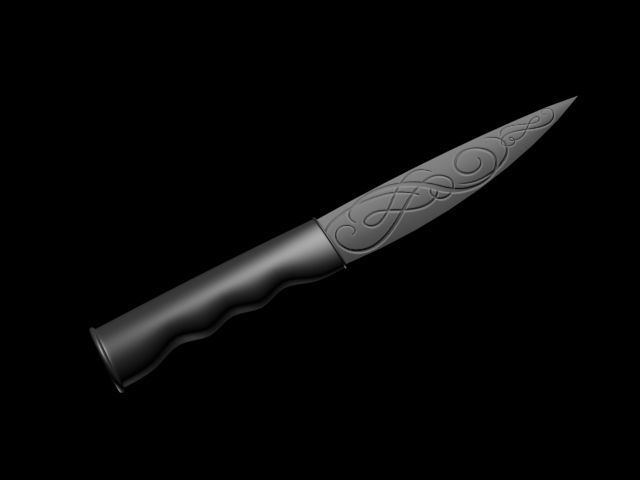 Knife viking Free 3D model_2