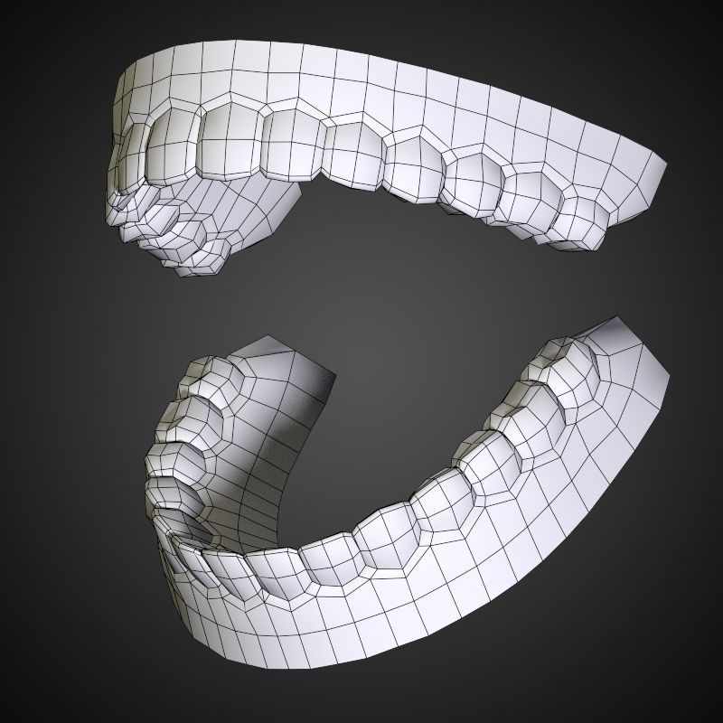 Teeth - Mouth Interior  3D model_10