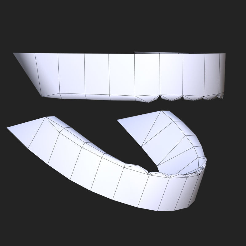 Low-poly Teeth Low-poly 3D model_6