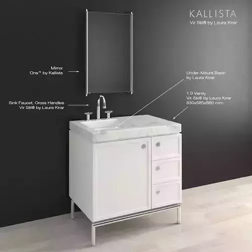 Vanity KALLISTA Vir Stil by Laura Kirar 3D model