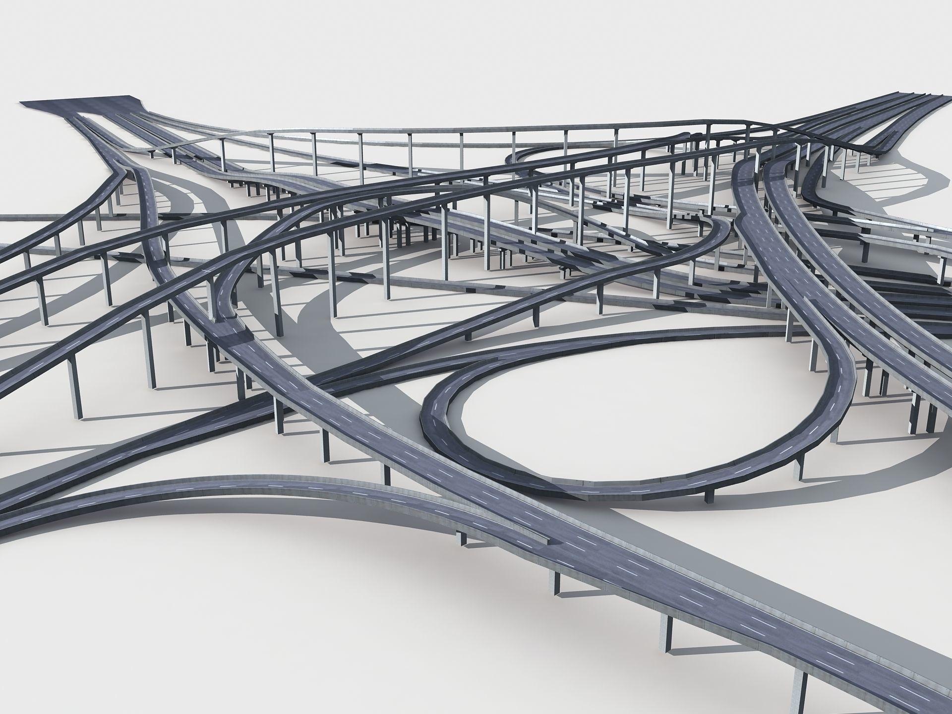 Highway Viaduct flyover 3D model-4 3D model_10