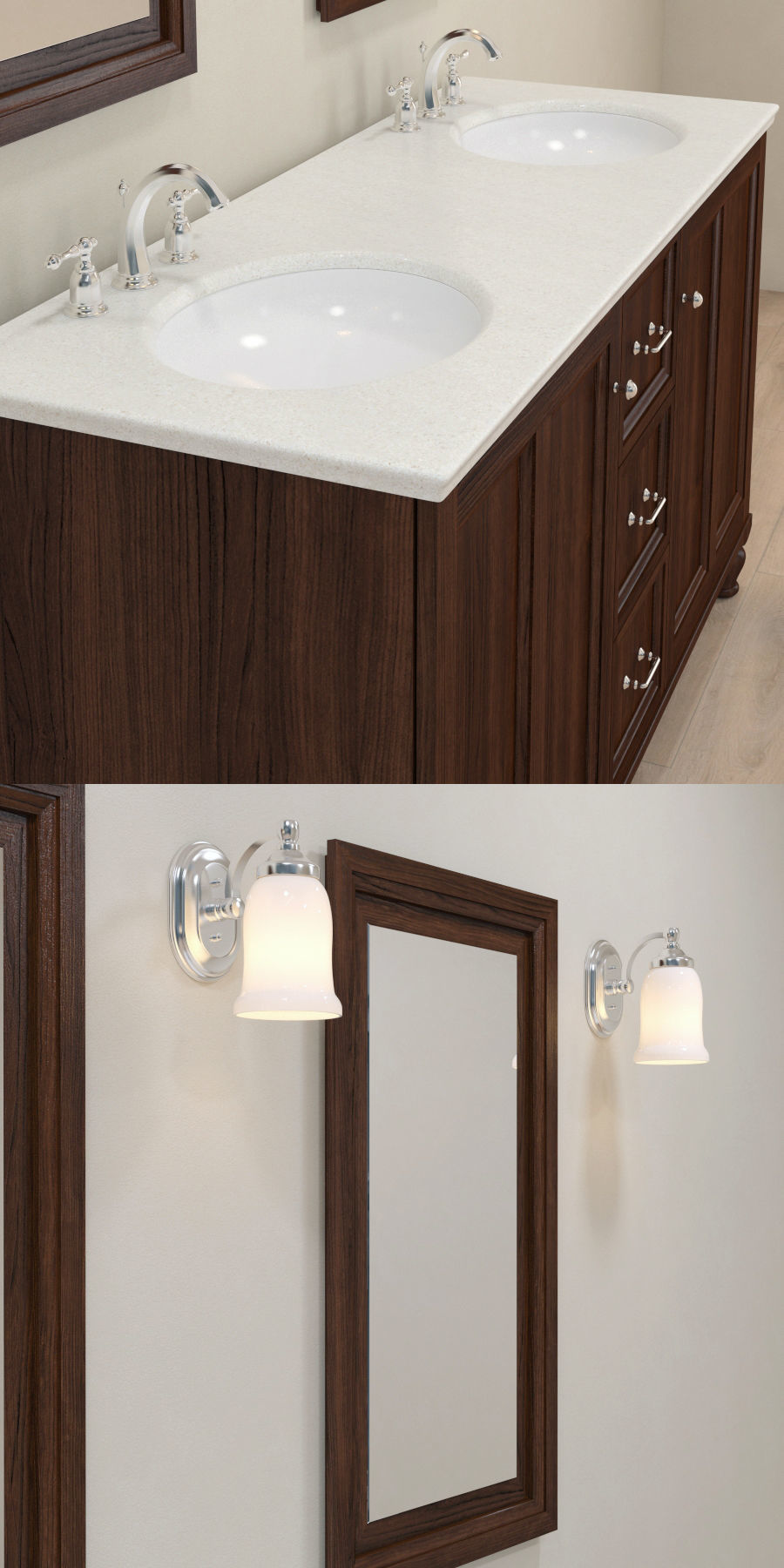 Vanty Damask by KOHLER 3D model_2