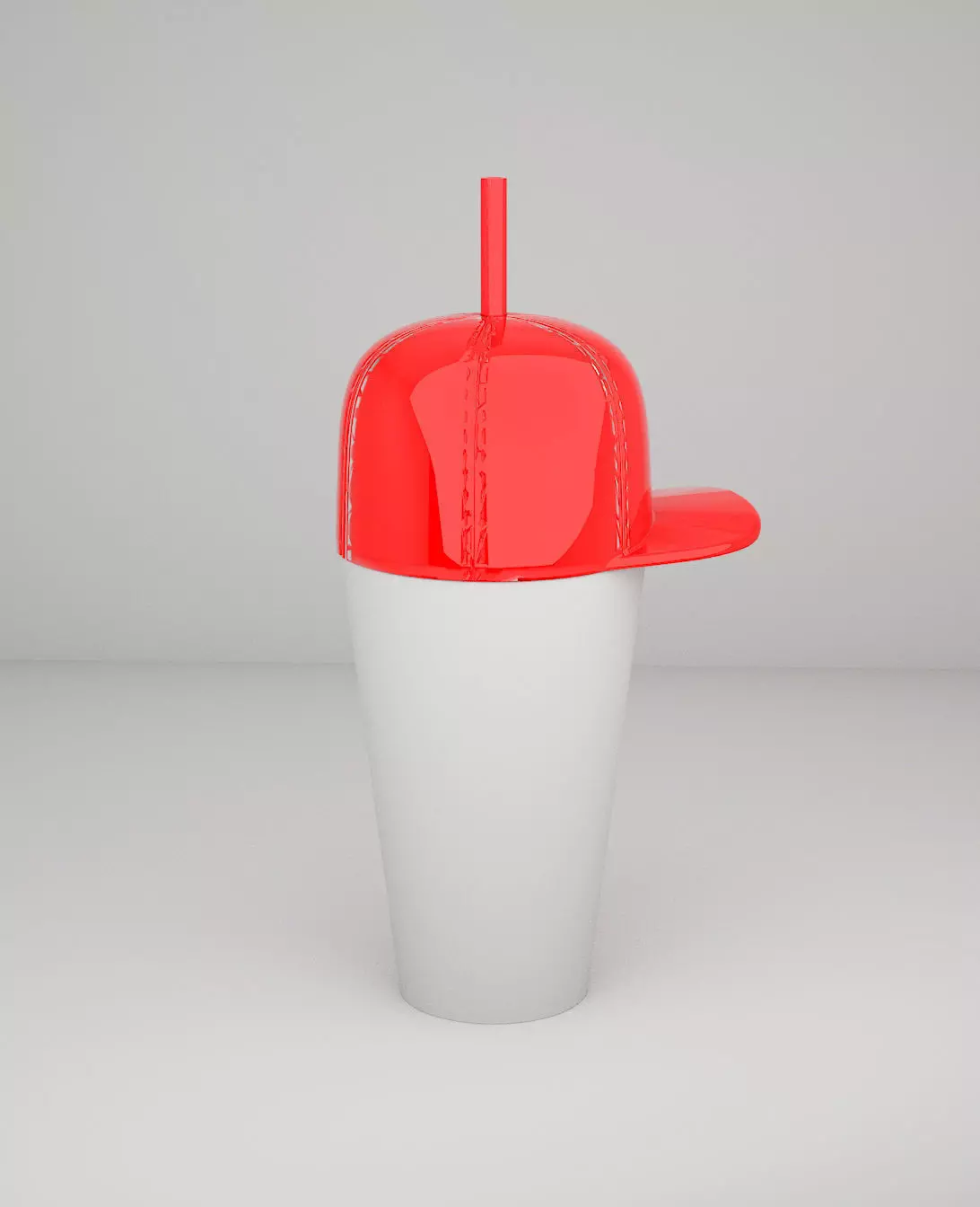  Bottle with cap 3D print model_0